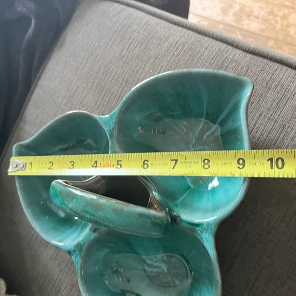 Vintage Blue Mountain Pottery 3 part divided  snack dish - Picture 5 of 7